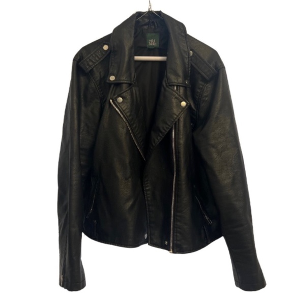 Wild Fable Black Faux Leather Jacket - Picture 1 of 2